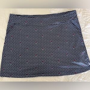 XL Callaway Navy and White Flamingo 🦩 Patterned Skort - so cute!